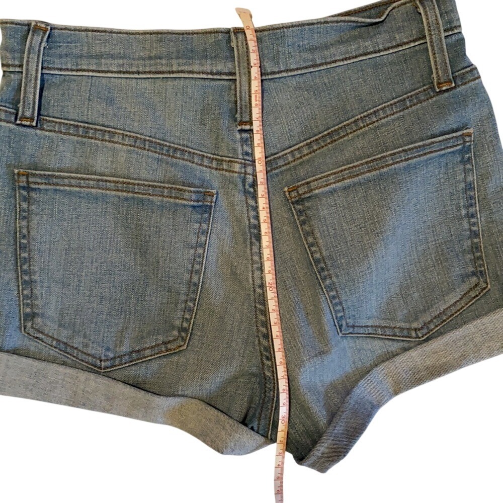 J. Crew‎ Denim High Rise Button Fly Cutoff Shorts Womens Size 25 Light Wash - Picture 4 of 4